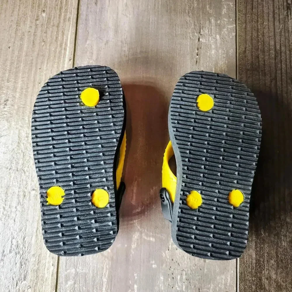 Havaianas Baby Heroes Yellow BATMAN Sandals Flip Flops Infact Size 17-18 4C NWOT